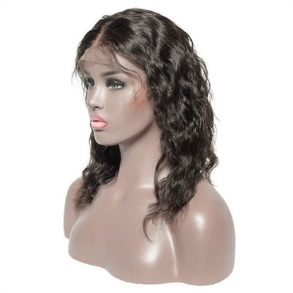 Elegant Natural Wave Bob 13x4 Lace Front Wig | Natural Human Hair